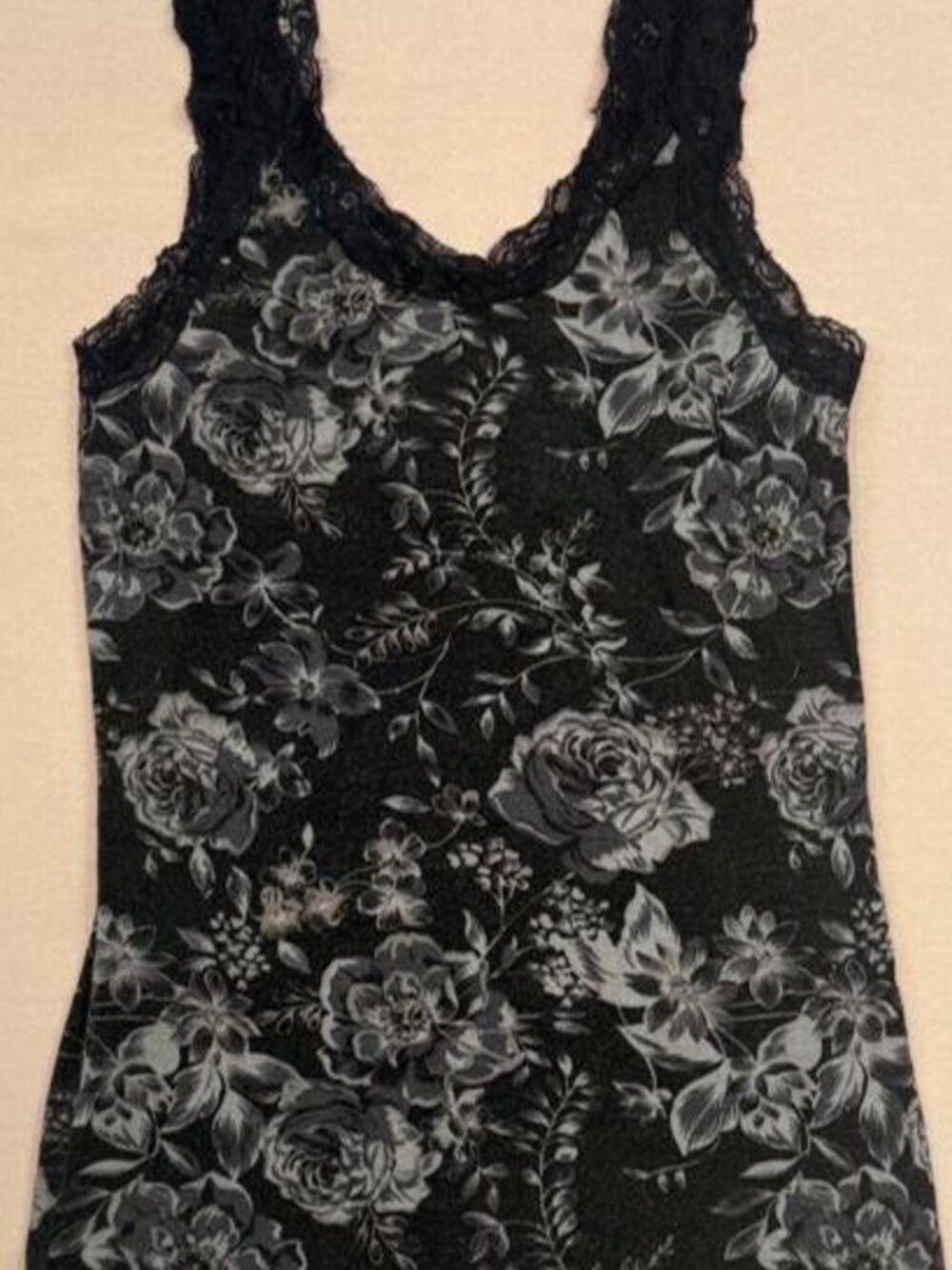 Y2K Floral Lace Tank Top